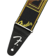 FENDER Weighless™ 2" Mono Strap, Black/Yellow/Brown