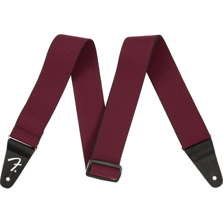FENDER WeighLess™ 2" Tweed Strap, Red