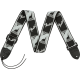 FENDER Fender® 2" Monogrammed Strap, Black/Light Grey/Dark Grey