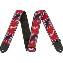 FENDER Fender® 2" Monogrammed Strap, Red/White/Blue