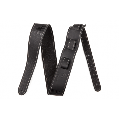 FENDER Fender® Monogram Leather Strap, Black