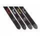 FENDER Fender® 2" Black Poly Strap w/ Grey Fender® Logo