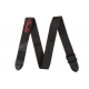 FENDER Fender® 2" Black Poly Strap w/ Red Fender® Logo