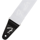 FENDER WeighLess™ 2" Running Logo Strap, White/White