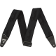 FENDER WeighLess™ 2" Running Logo Strap, Black/Black