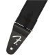 FENDER WeighLess™ 2" Running Logo Strap, Black/Black