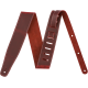 FENDER Broken-In Leather Strap, Red 2.5"