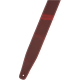 FENDER Broken-In Leather Strap, Red 2.5"