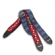 FENDER Eric Johnson "The Walter" Signature Strap, Blue with Multi-Colored Triangle Pattern