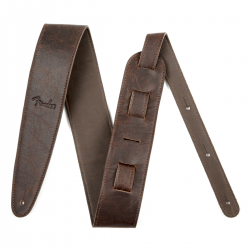 FENDER Artisan Crafted Leather Strap, 2.5" Brown