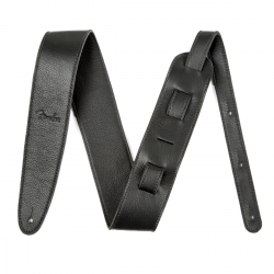 FENDER Artisan Crafted Leather Strap, 2.5" Black