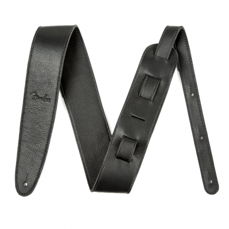 FENDER Artisan Crafted Leather Strap, 2.5" Black