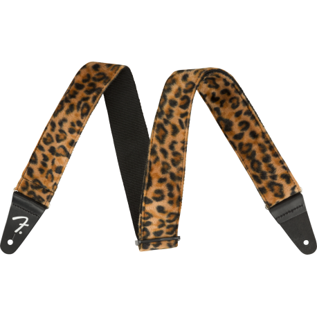 FENDER Wild Leopard Print Strap, 2"