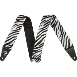 FENDER Wild Zebra Print Strap, 2"