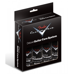 FENDER Custom Shop Deluxe Guitar Care System, 4 Pack, Black