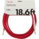 FENDER Original Series Instrument Cable, 18.6', Fiesta Red