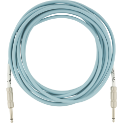 FENDER Original Series Instrument Cable, 18.6', Daphne Blue