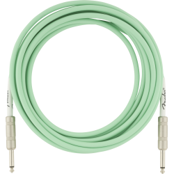 FENDER Original Series Instrument Cable, 18.6', Surf Green