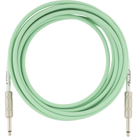 FENDER Original Series Instrument Cable, 18.6', Surf Green