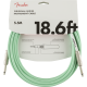 FENDER Original Series Instrument Cable, 18.6', Surf Green