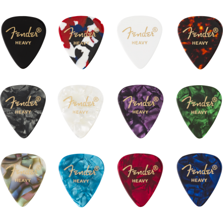 FENDER 351 Shape, Celluloid Medley, Heavy (12)