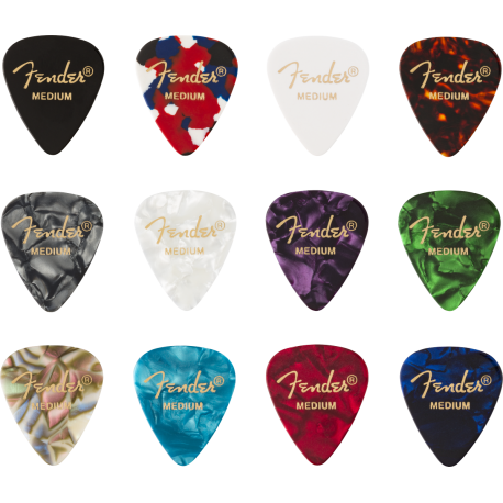 FENDER 351 Shape, Celluloid Medley, Medium (12)
