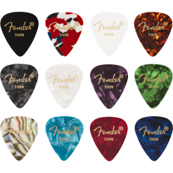 FENDER 351 Shape, Celluloid Medley, Thin (12)