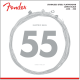 FENDER Stainless 9050's Bass Strings, Stainless Steel Flatwound, 9050M .055-.105 Gauges, (4)