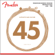 FENDER 7060 Acoustic Bass Strings, Phosphor Bronze, .45-.100 Gauges, (4)