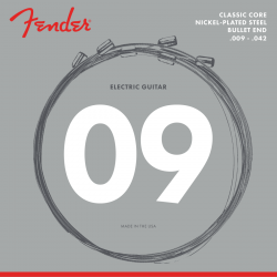 FENDER Classic Core Electric Guitar Strings, 3255L, Nickel Plated Steel, Bullet Ends (.009-.042)