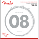 FENDER Yngwie Malmsteen Signature Electric Guitar Strings, .008-.046 Gauges, Nickel-Plated Steel