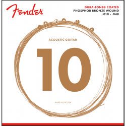 FENDER 860XL Phosphor Bronze Dura Tone® Coated 10-48