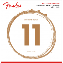 FENDER 860CL Phosphor Bronze Dura-Tone® Coated 11-52