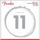 FENDER Super 250 Guitar Strings, Nickel Plated Steel, Ball End, 250M Gauges .011-.049, (6)