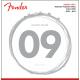 FENDER Super 250 Guitar Strings, Nickel Plated Steel, Ball End, 250L Gauges .009-.042, (6)