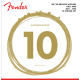 FENDER 80/20 Bronze Acoustic Strings, Ball End, 70-12L .010-.050 Gauges, (12)