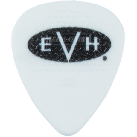 EVH EVH® Signature Picks, White/Black, .88 mm, 6 Count