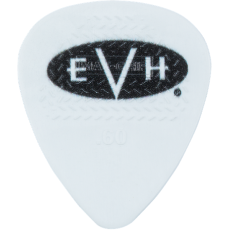 EVH EVH® Signature Picks, White/Black, .60 mm, 6 Count