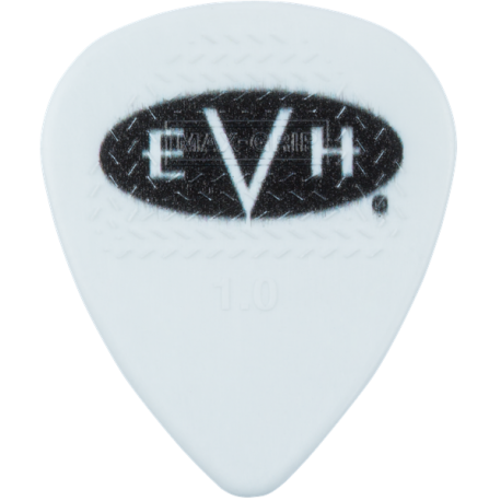 EVH EVH® Signature Picks, White/Black, 1.00 mm, 6 Count