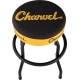 CHARVEL Charvel® Toothpaste Logo Barstool, Black and Yellow, 24"