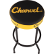CHARVEL Charvel® Toothpaste Logo Barstool, Black and Yellow, 30"