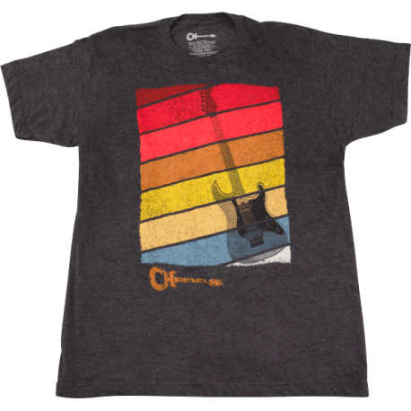 CHARVEL Charvel® Sunset T-Shirt, Charcoal, S