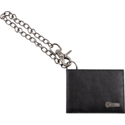 CHARVEL Charvel® Limited Edition Leather Wallet with Chain, Black