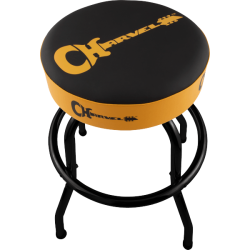 CHARVEL Charvel® Guitar Logo Barstool, Black/Yellow, 24"