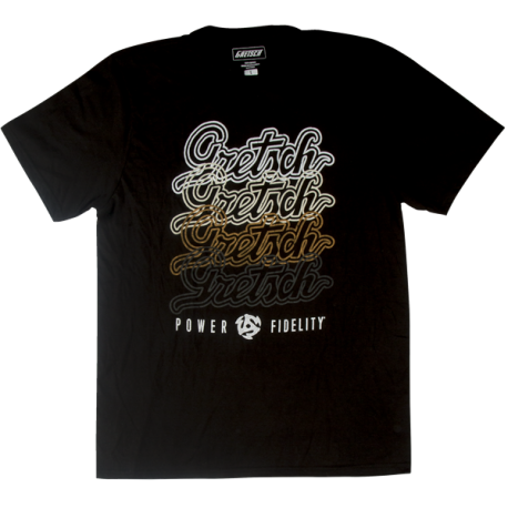 GRETSCH Gretsch® Script Logo T-Shirt, Black, XXL