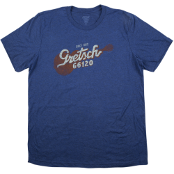 GRETSCH Gretsch® G6120 T-Shirt, Navy, XXL