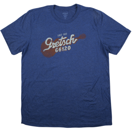 GRETSCH Gretsch® G6120 T-Shirt, Navy, XXL