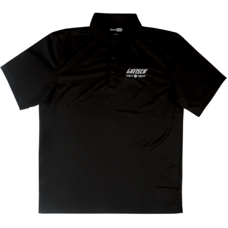 GRETSCH Gretsch® Power & Fidelity™ Golf Shirt, Black, XL