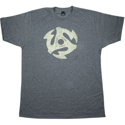 GRETSCH Gretsch® 45 RPM T-Shirt, Heather Charcoal, XXL