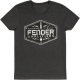 FENDER Amplifiers Logo T-Shirt, Dark Grey, XL